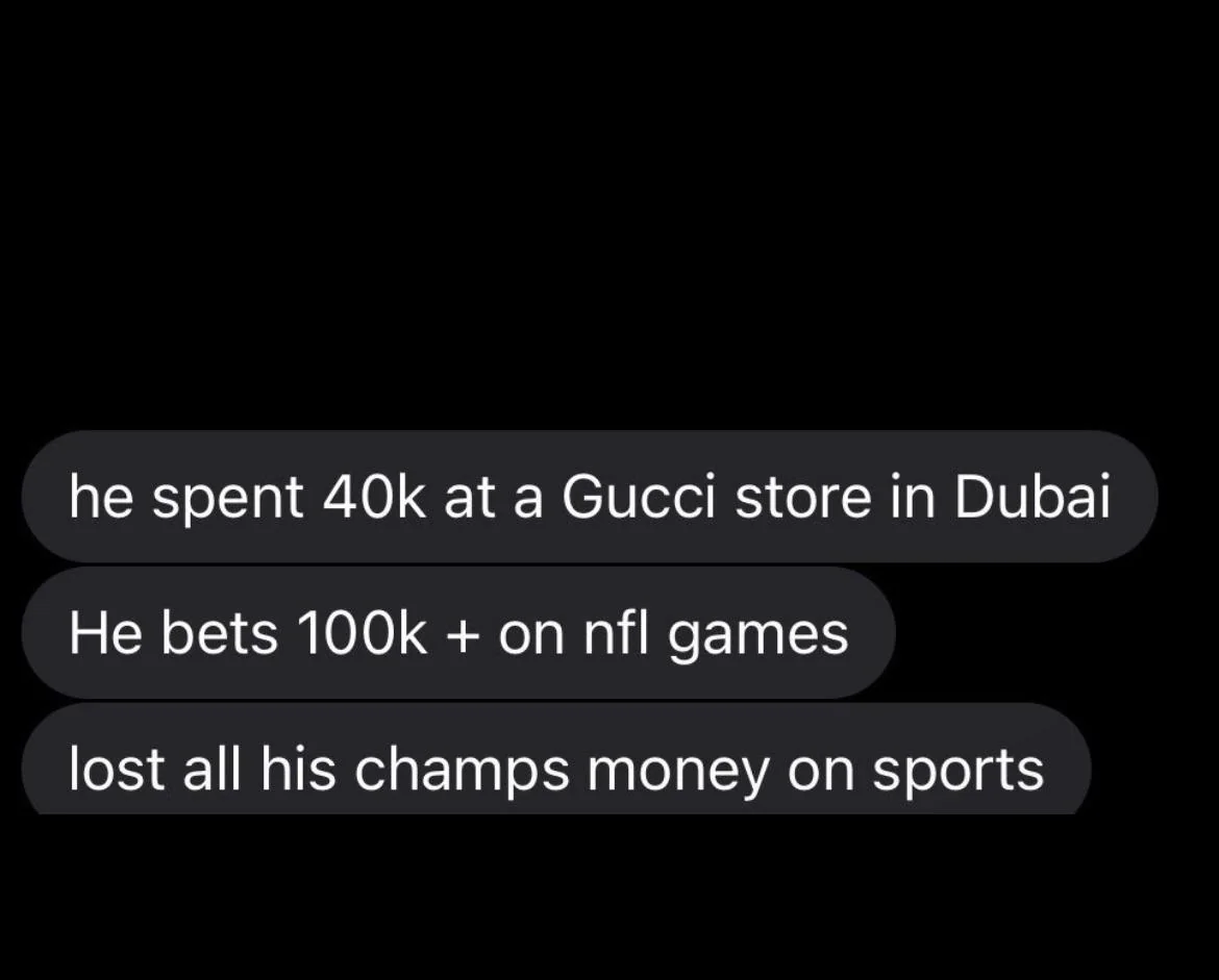 Optic Pred gambling addiction